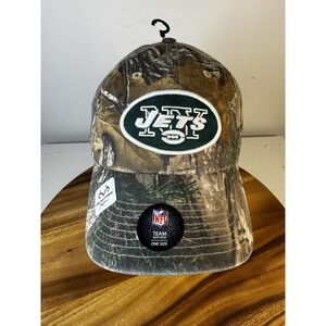 Brand New New York Jets '47 Brand RealTree Camo Clean Up Adjustable Cap/Hat